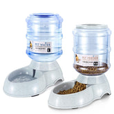 Flexzion automatic pet feeder waterer set overview for 24/7 pet access