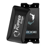 FL!PPER Edge Max magnetic cleaner close-up shows dual blades for algae removal.