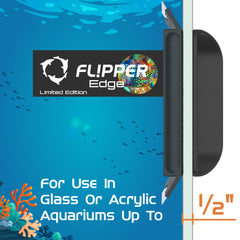 Flipper EDGE Puffer scrub-scrape action with ergonomic flipping handles for comfortable use