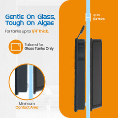 FLIPPER Float Nano magnetic scrubber blade edge prevents scratches during cleaning.