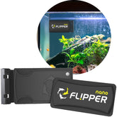FL!PPER magnetic aquarium glass cleaner in action for easy algae removal