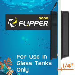 FL!PPER magnetic cleaner with non scratch blade protects glass during cleaning