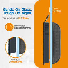 FLIPPER Max flip-scrubber mode closeup highlights the 2-in-1 design for algae removal.