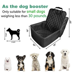 Flow.month 2-in-1 dog seat booster provides raised perch for small dogs