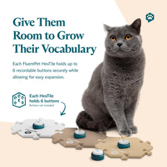 FluentPet HexTiles closeup reveals soft texture and a durable non-slip surface for confident learning.