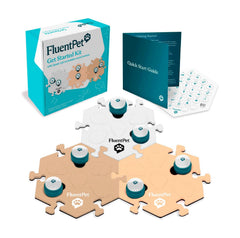 FluentPet Speak Up kit six-buttons layout enables clear daily communication at home.