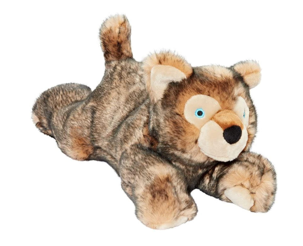 Fluff & Tuff Lobo Wolf Pup eye detail for engaging play and companion vibes.