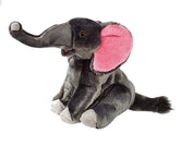 Fluff and Tuff Edsel Elephant full view shows plush, safe playtime companionship.
