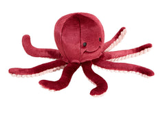 Fluff & Tuff Olympia Octopus plush toy side view with durable Tuffweb liner for rough play