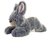 Fluff & Tuff Walter Wabbit plush dog toy left view highlighting ultra-plush outer fabric for cuddly play