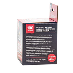 Fluker's Deep Thermal Heat Lamp parabolic reflector concentrates heat for basking zones