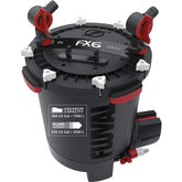 Fluval FX6 filter—under cabinet placement—compact design suits large aquariums.