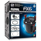 Fluval FX6 Service Kit components laid out for quick maintenance.