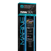 Fluval Sea Marine 3.0 LED lighting setup demonstrates reef-ready illumination for corals.
