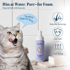 Flydog Pretty Kitty left-handed grooming glove aids deshedding and smoother fur.