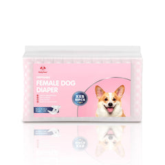 Flying Paws disposable female dog diapers adjustable waistband ensures secure fit during walks