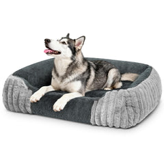 Fnsyay XXL dog bed 43x35 offers spacious lounging for large dogs plus joint-friendly support.