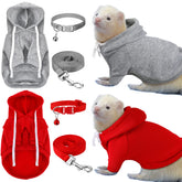 Foaincore ferret hoodie grey for cozy outdoor walks