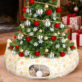 FODAHRWS 3 in 1 cat tunnel around tree for tree protection and play
