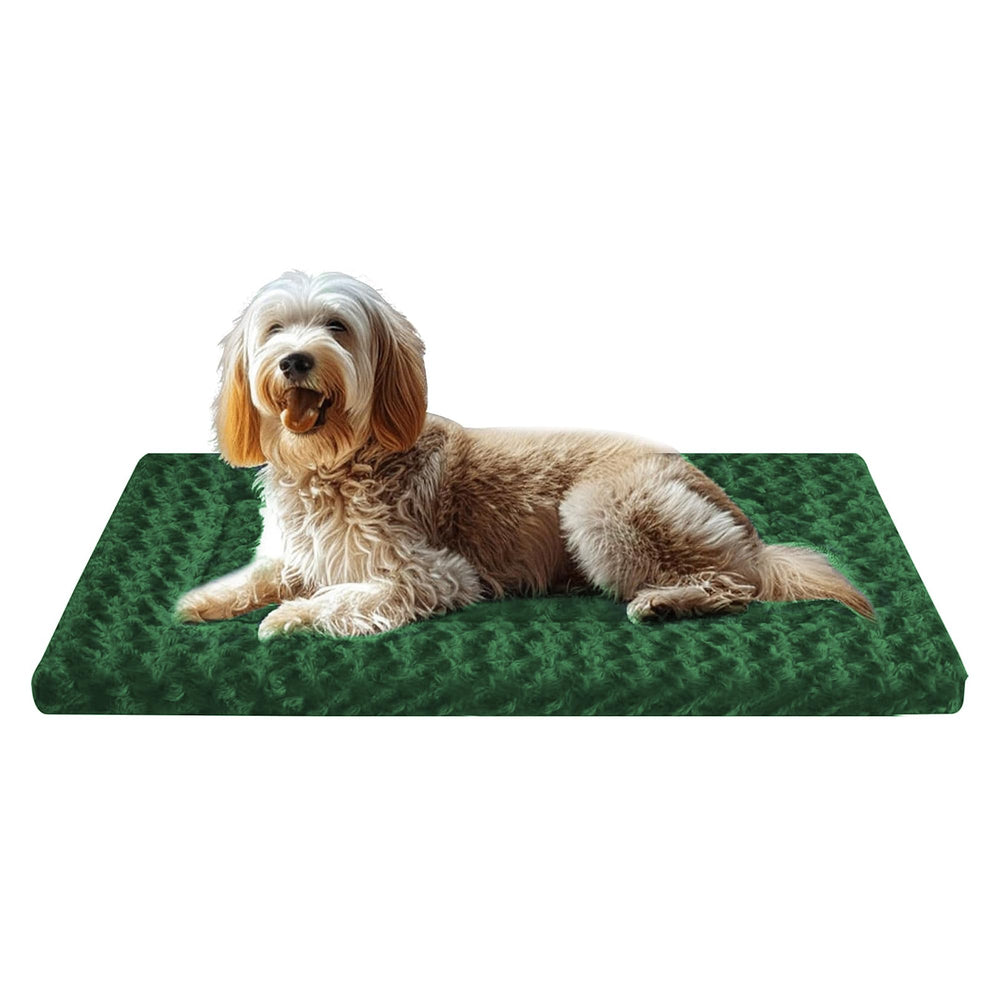 Fogkiss dog bed mat reversible-crate-pad offers soft, all-season comfort.