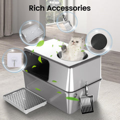 FOPUNB top-entry design offers easy cat entry and flexible access.