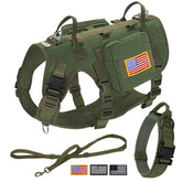 Forestpaw tactical dog harness front view for large dogs with secure no-pull control