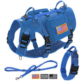 Forestpaw tactical harness large dogs front view shows no-pull control for calmer walks