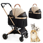 FOREVER QUEEN 3-in-1 pet stroller front view for convenient pet rides.