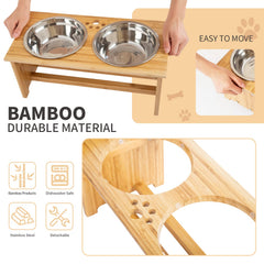 FOREYY anti-slip feet ensure bowls stay put during meals.