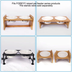 Diameter 6.8 inches by 3 inches height suitable for medium to large cats and small dogs.