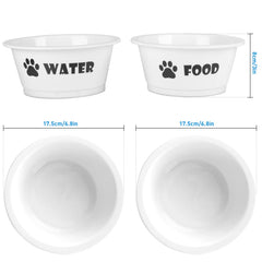 FOREYY raised-feeder compatible bowls fit elevated stands for comfortable posture.