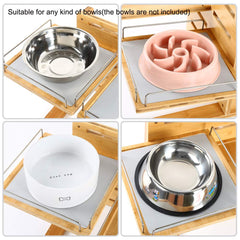 FOREYY two-tray design feeds two dogs or two sizes with ease