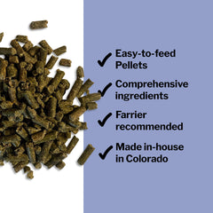 Formula 707 biotin amino acids ingredients label for hoof nutrition.