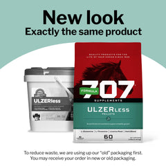 Formula 707 ULZERless bottle top close-up for easy daily dosing
