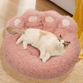 FortuneALL calming donut bed outer view highlights plush warmth for restful naps.