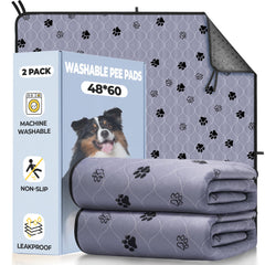 Fostanfly non-slip washable pee pad 2-pack protects floors during potty training.
