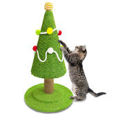 Fotneon Christmas Tree Cat Scratching Post base offers sturdy everyday play.
