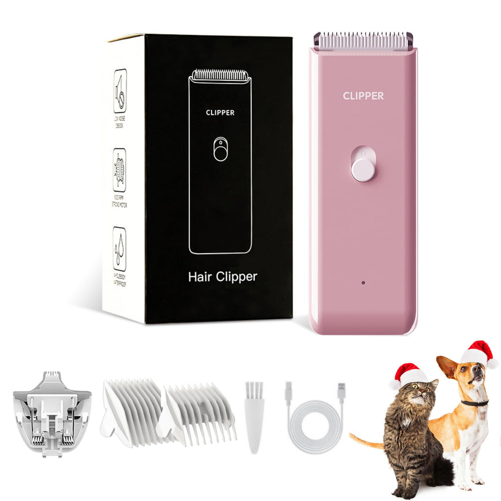 Founouly 2-in-1 grooming kit low-noise design for calm pets.