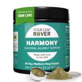 Four Leaf Rover Harmony bottle-front for dog skin support.