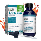 Four Leaf Rover Safe-Sea bottle showcasing premium joint-support supplement for dogs.