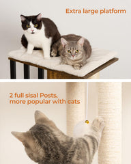 FourFurPets large platforms provide roomy spaces for fat cats and kittens