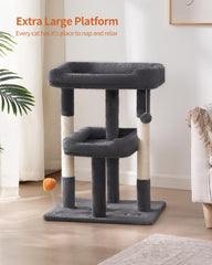 FourFurPets cat tree top perch platform for lounging and observation