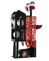 FourFurPets Gothic Cat Tree 67in overview for sturdy, multi-cat play and climbing.