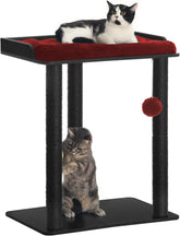 FourFurPets cat tree large platform view showing roomy lounging area.