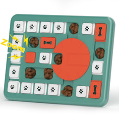 FOXMM dog puzzle toy Level 4 engages medium to large dogs with mental challenge.