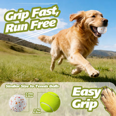 FOXMM E-TPU dog balls 3-pack show high bounce for interactive fetch.