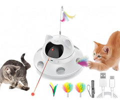 Foyoilait cat laser toy front view for indoor play and curiosity.