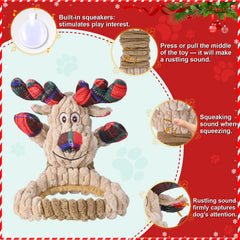 Frbyvad interactive toy with base handle promotes fetch and tug-of-war