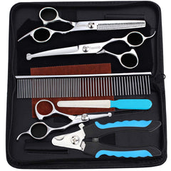Freewindo dog grooming scissors kit complete set for easy at home grooming sessions