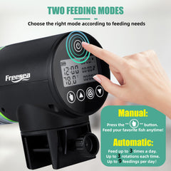 FREESEA feeder rotates 360 degrees for accurate portioning and placement.